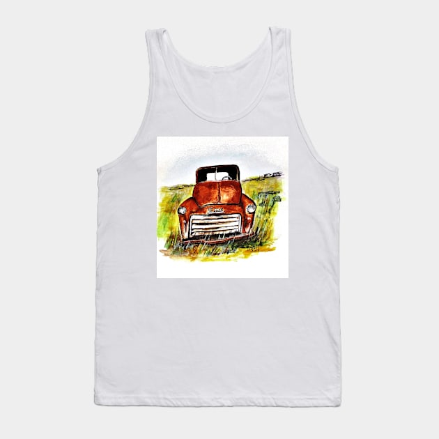 Rusted Farm Truck Tank Top by cjkell